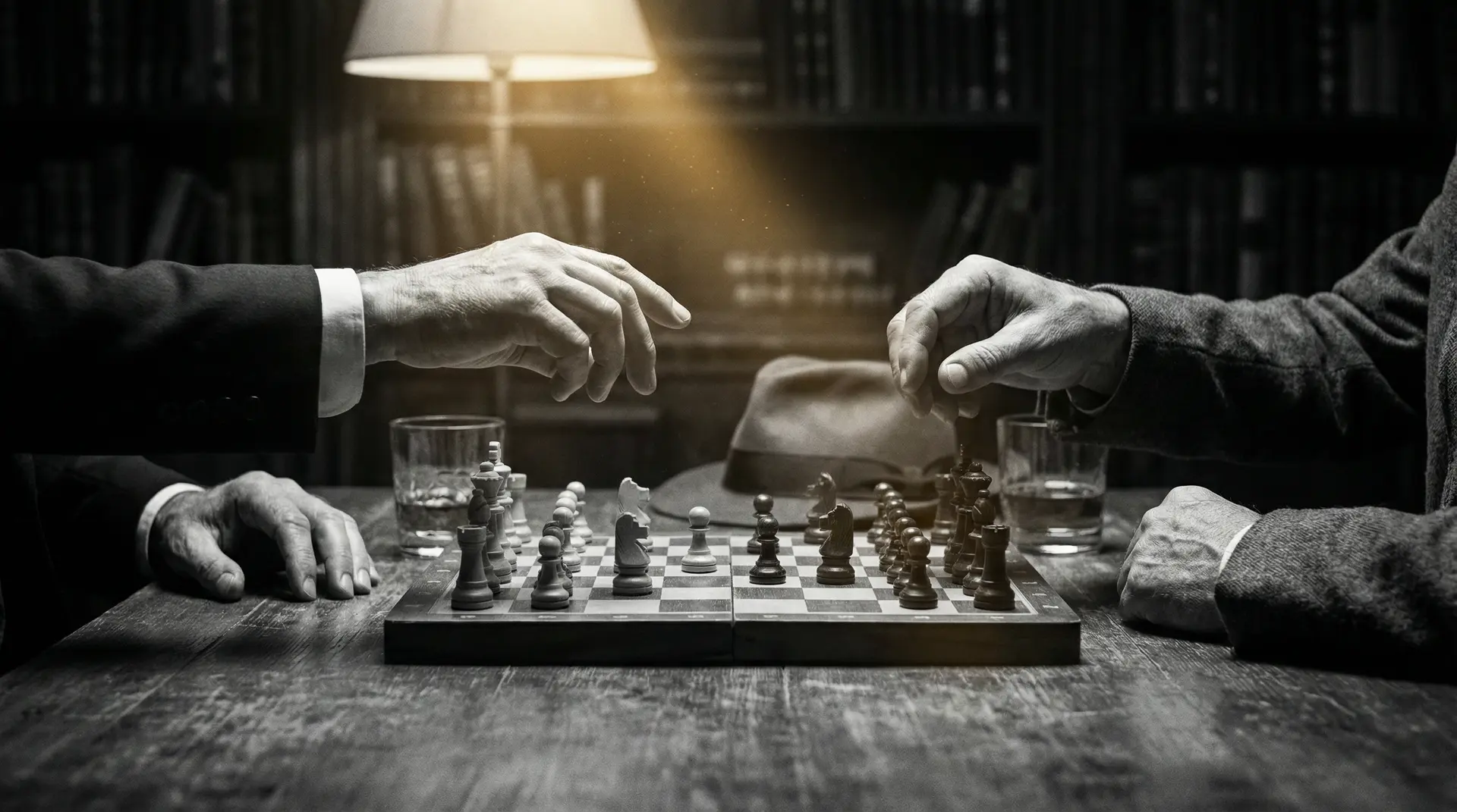 只想和你睡1V 艺术探索系列 - 非线性叙事，棋盘上的对弈象征命运的交错